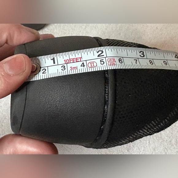 Clarks Women's Channing Kim Black Lizard Slip-On Loafer w/ Side Zip Size 8.5M - Picture 7 of 8